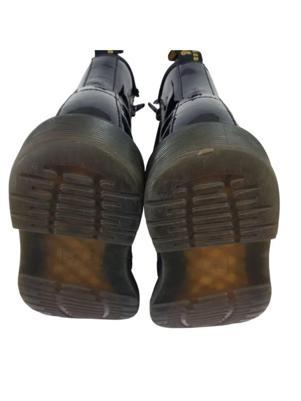 Dr. Martens 1460 J Delaney Black Patent Leather Boots Size Girl's 3